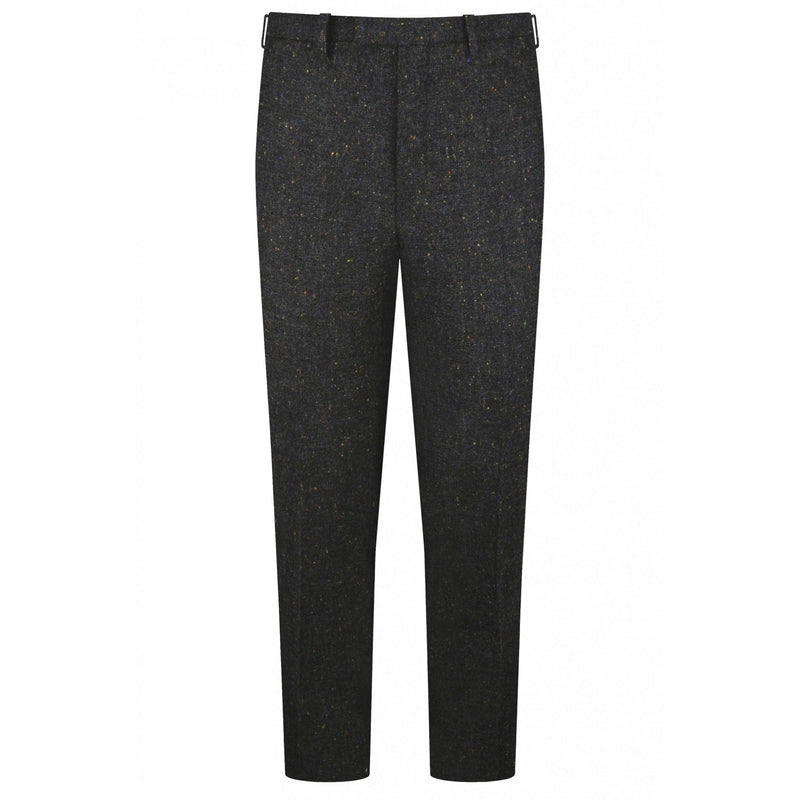 Grey Fleck - High Waisted Trousers